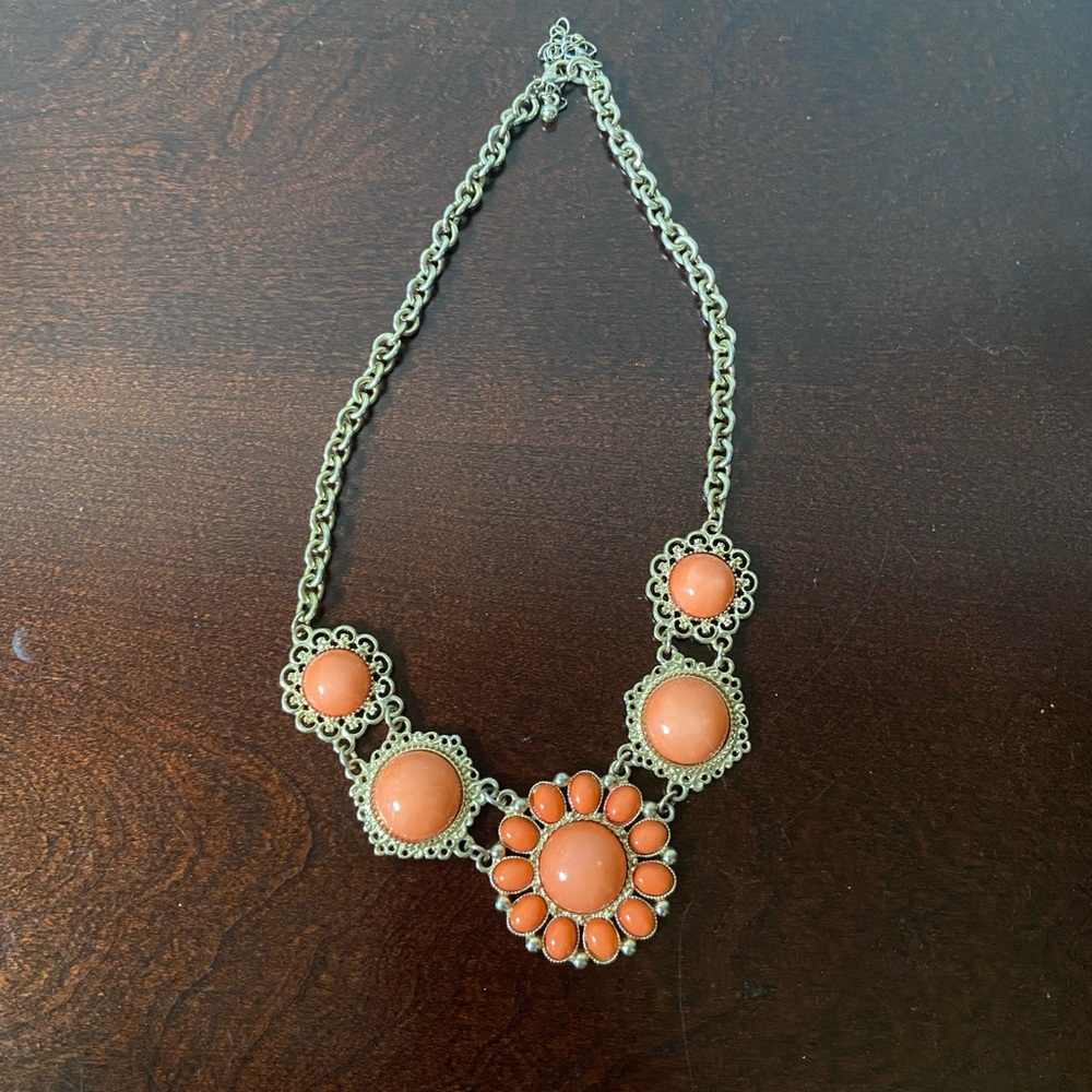 Orange Statement Necklace